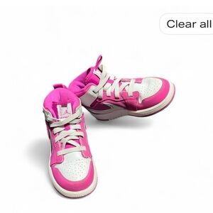 Kids Pink and White Sneakers